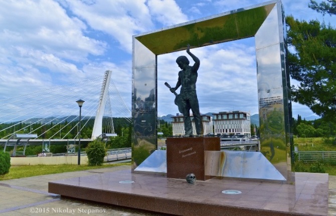 Подгорица. Памятник Владимиру Высоцкому