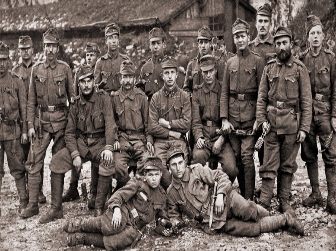 Австро-венгерские солдаты рекрутировались из Чехии, Хорватии, Словакии