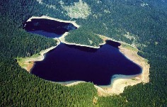 Черное озеро в черногорском национальном парке Дурмитор