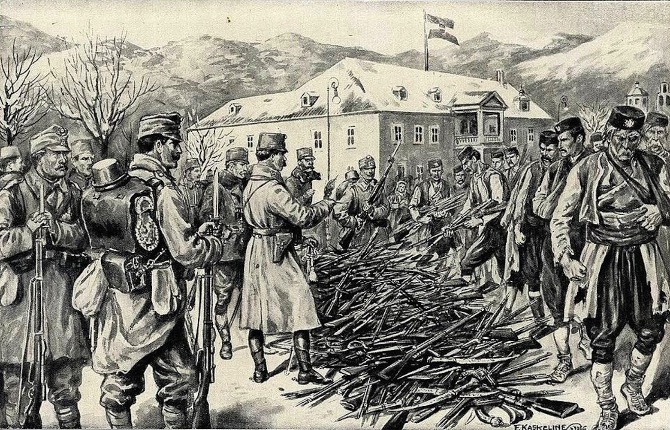 …. и поражения, 1916 г - капитуляция австрийцам