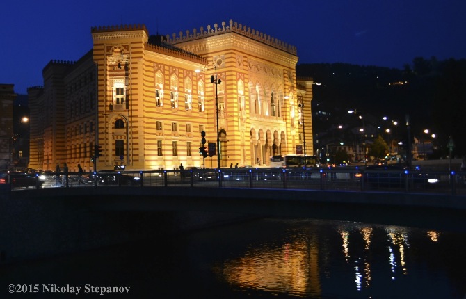 Величественная подсветка австро-венгерских зданий